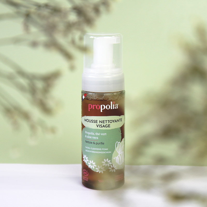Propolia Mousse Nettoyante Certifiée Bio Propolis Thé Vert & Aloe Vera