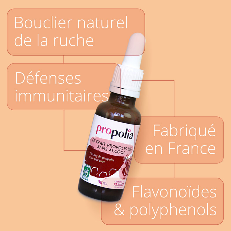 Propolia Extrait De Propolis Bio - Sans Alcool