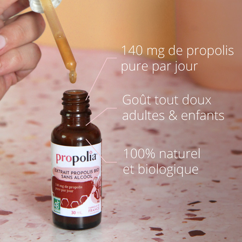 Propolia Extrait De Propolis Bio - Sans Alcool