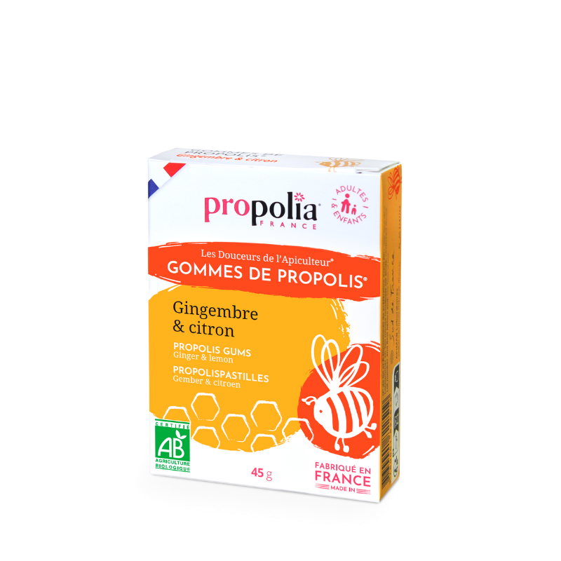 propolia Gommes de Propolis Gingembre & Citron Bio