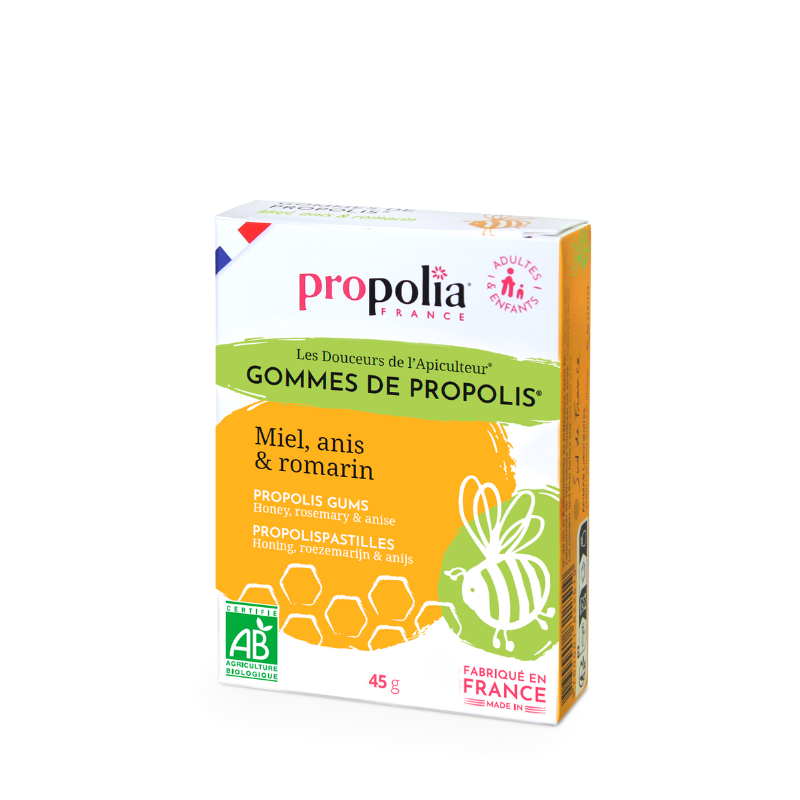 propolia Gommes de Propolis Miel & Anis Bio