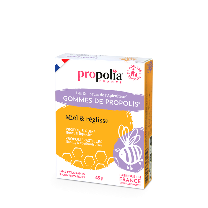 propolia Gommes de Propolis Miel & Réglisse