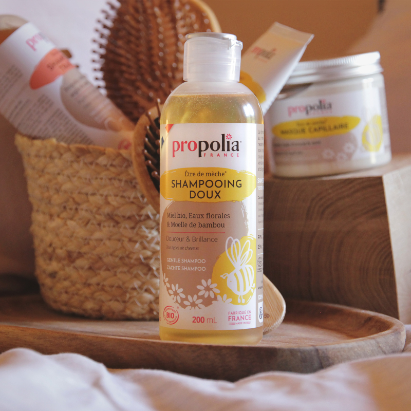 Propolia Shampoing Doux Certifié Bio Miel & Bambou