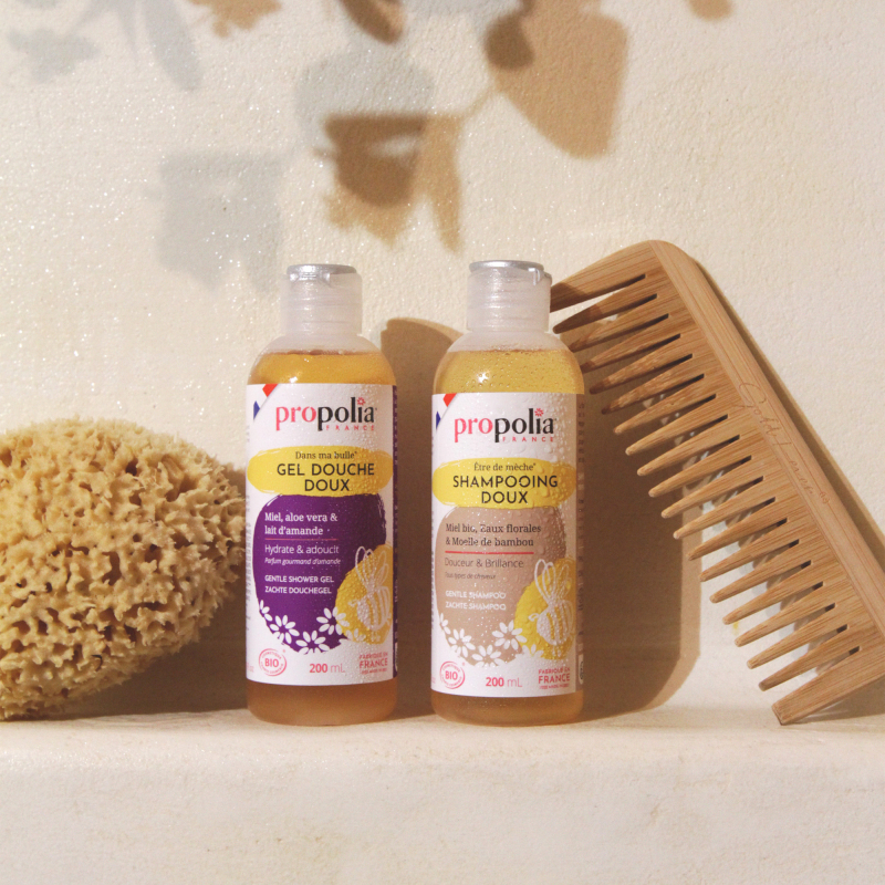 Propolia Shampoing Doux Certifié Bio Miel & Bambou