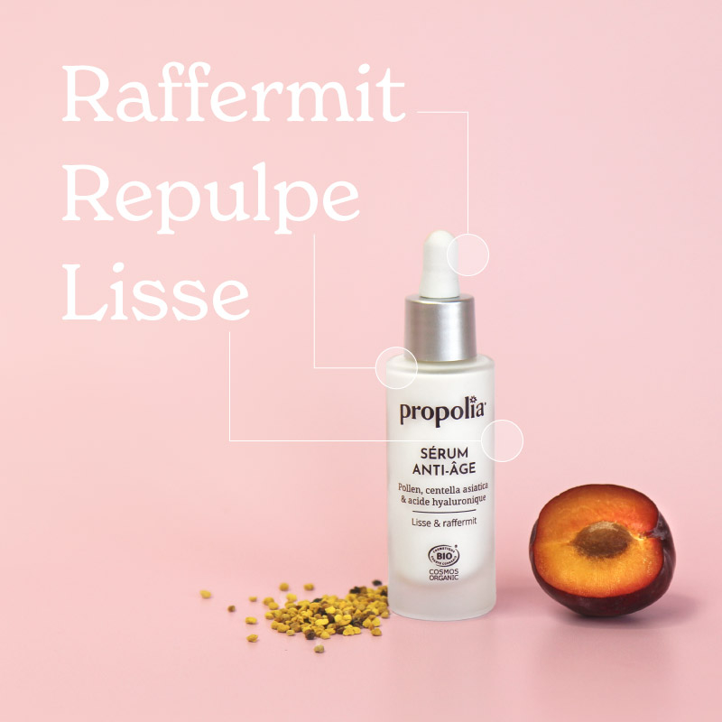 Propolia Sérum Anti-âge Certifié Bio - Pollen Centella Asiatica & Acide Hyaluronique