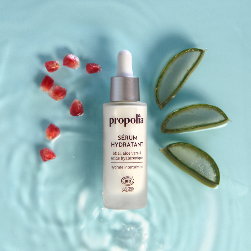Propolia Sérum Hydratant Certifié BIO - Miel Aloe Vera & Acide Hyaluronique
