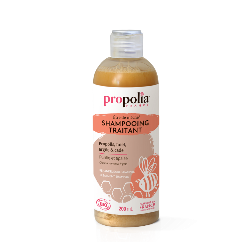 propolia Shampoing traitant certifié Bio Propolis Miel Argile & Cade