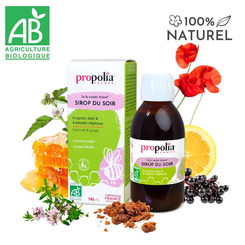 Propolia Sirop Sommeil Et Gorge Bio Propolis Miel & Thym