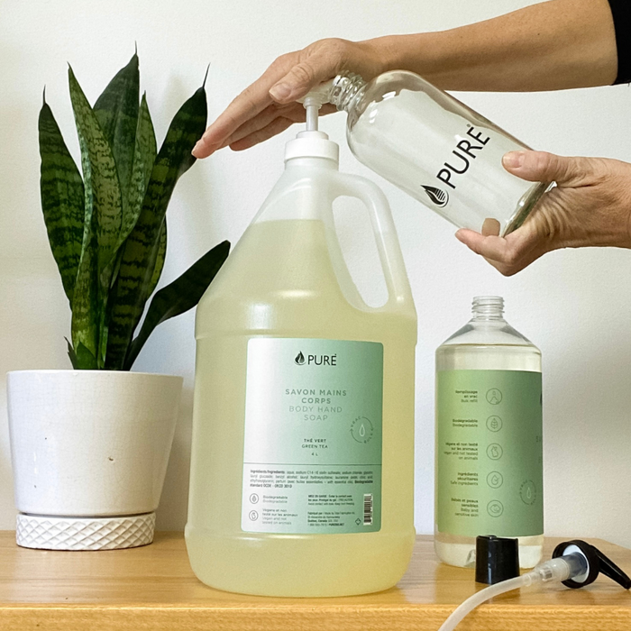 Pure Bouteille De Verre Avec Pompe 500 Ml Pure - Vide