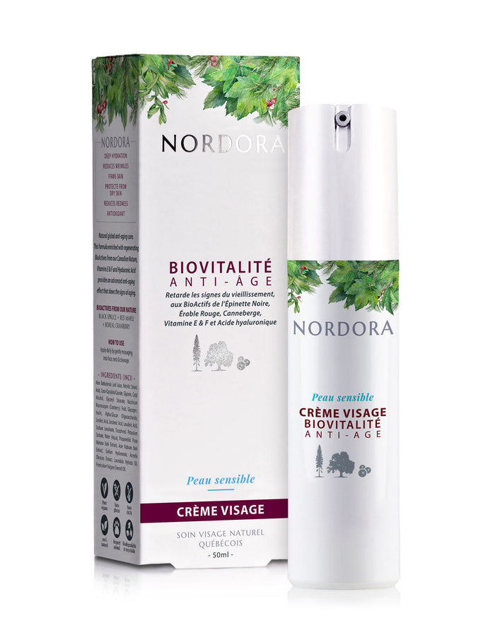 pure Crème visage peau sensible BioVitalité Anti-âge