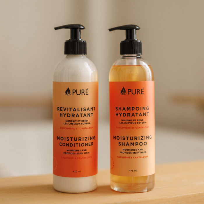 pure Ensemble duo cheveux hydratant concombre et cantaloup