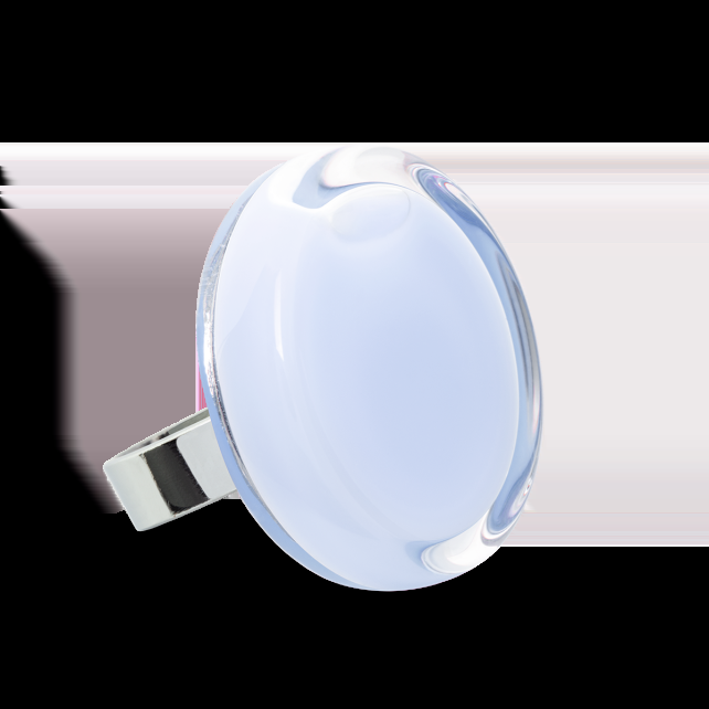 pylones Bague en verre soufflé - Cachou Medium Pastel