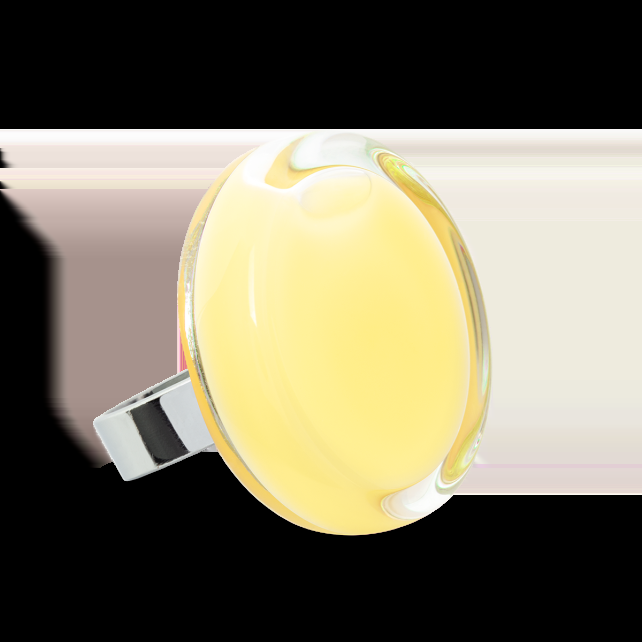 pylones Bague en verre soufflé - Cachou Medium Pastel