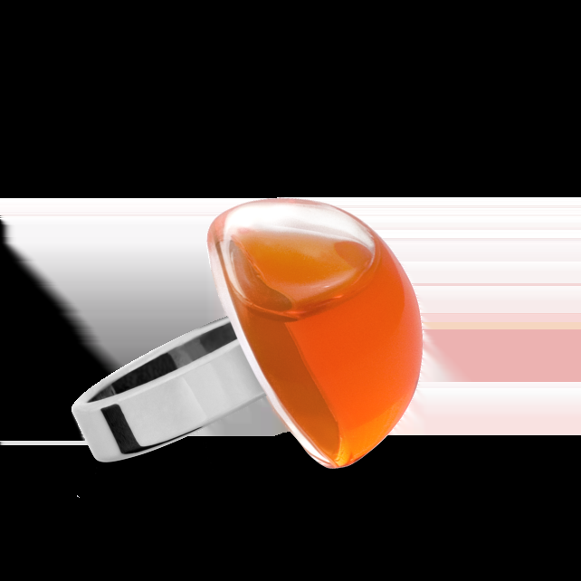 pylones Bague en verre soufflé - Dome Mini Transparent