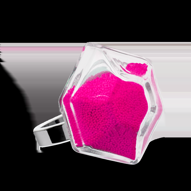 Pylones Bague En Verre Soufflé - Energie Medium Billes