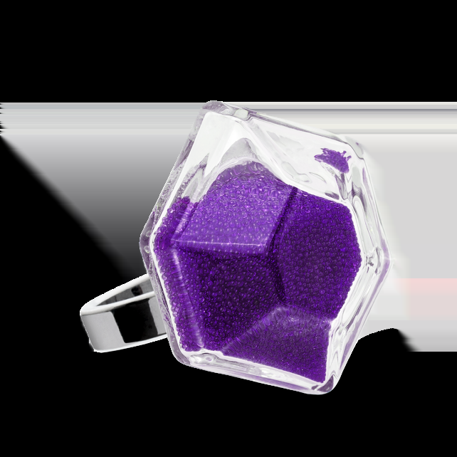 pylones Bague en verre soufflé - Energie Medium Billes