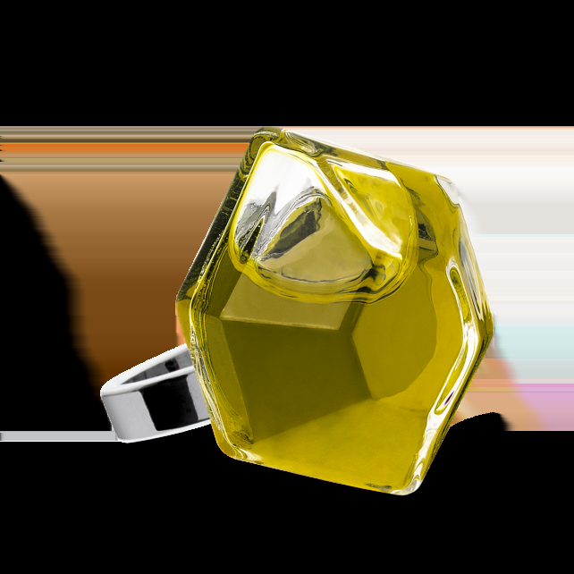 pylones Bague en verre soufflé - Energie Medium transparent