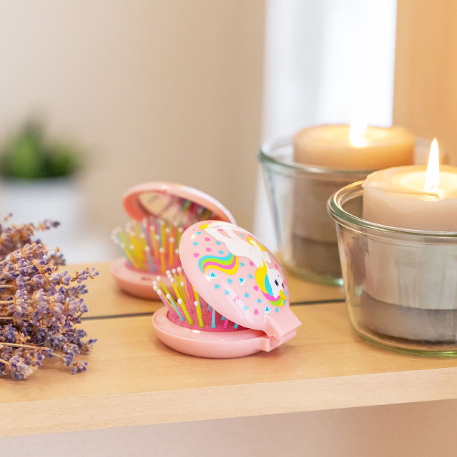 Pylones Brosse à Cheveux Miroir 2 En 1 - Lady Retro Enfants