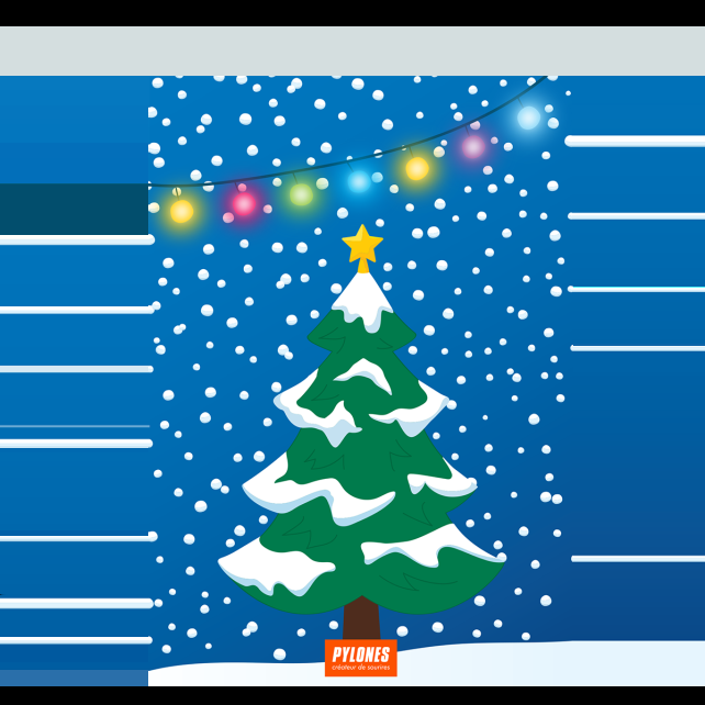 Pylones Carte De Voeux Joyeux Noël - Wish You Snowman