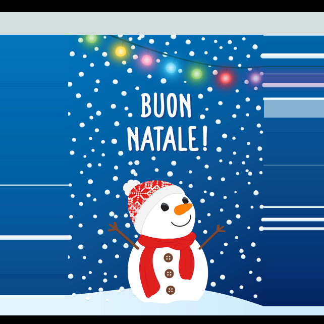 pylones Carte de voeux Joyeux Noël - Wish you Snowman