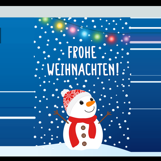 pylones Carte de voeux Joyeux Noël - Wish you Snowman