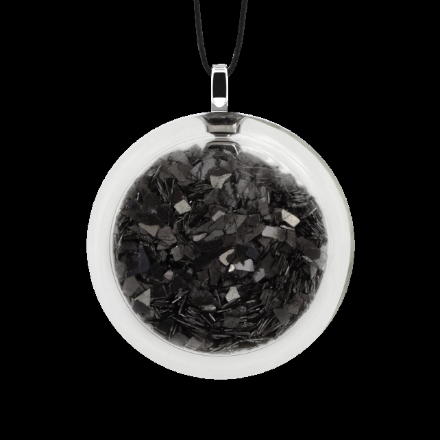 pylones Pendentif en verre soufflé - Cachou Medium Paillettes