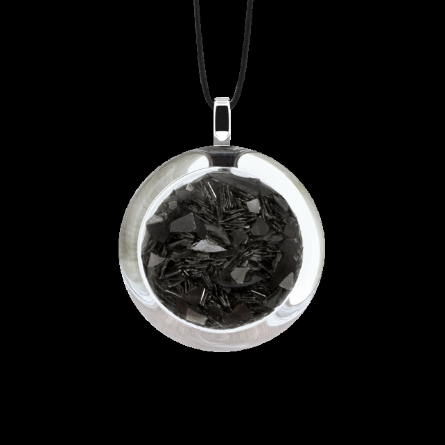 pylones Pendentif en verre soufflé - Cachou Mini Paillettes