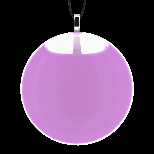 pylones Pendentif en verre soufflé - Galet Medium Milk