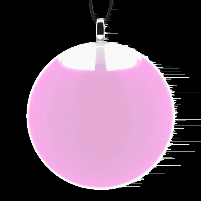 pylones Pendentif en verre soufflé - Galet Medium Milk