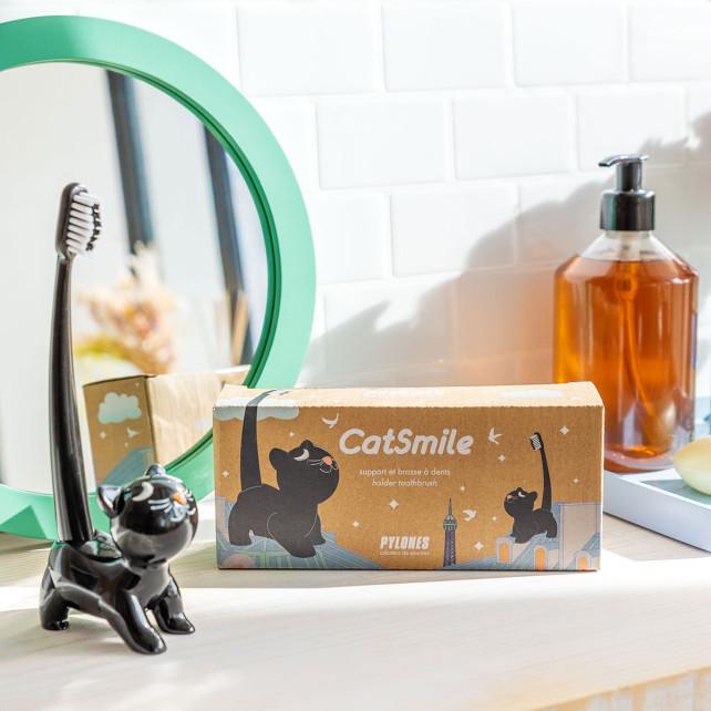 Pylones Porte Brosse à Dents Et Brosse à Dents - Catsmile