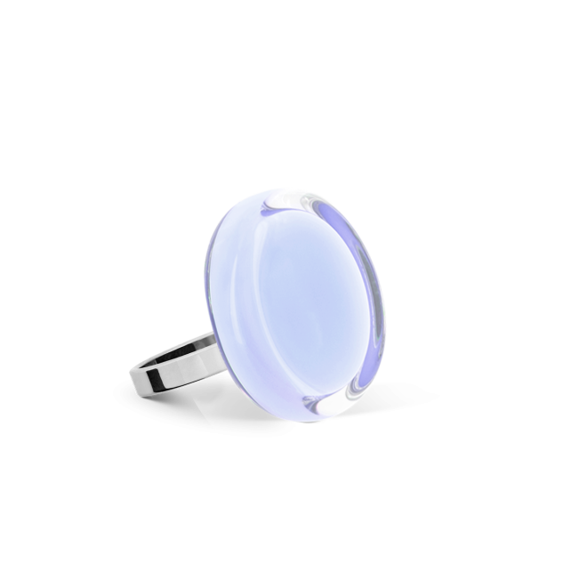 pylones Bague en verre soufflé - Cachou Nano Pastel