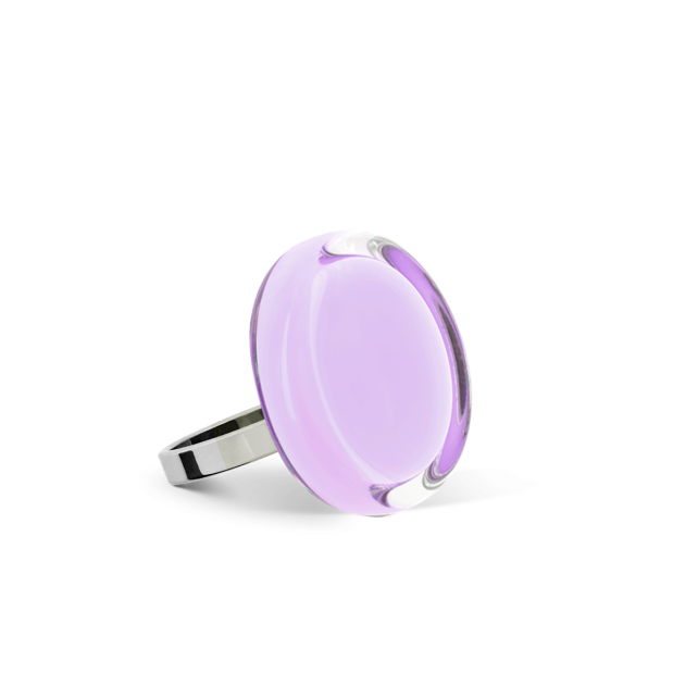 pylones Bague en verre soufflé - Cachou Nano Pastel