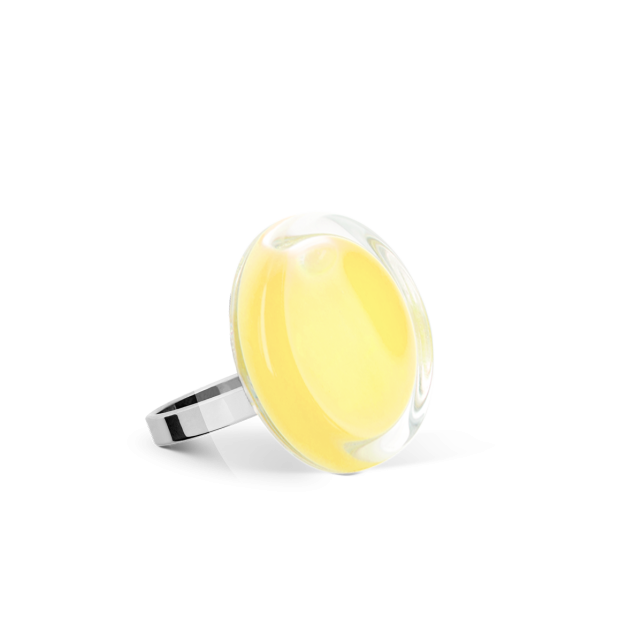 pylones Bague en verre soufflé - Cachou Nano Pastel