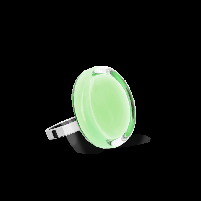 pylones Bague en verre soufflé - Cachou Nano Pastel