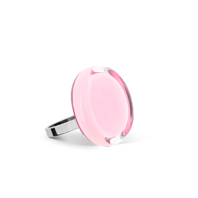 pylones Bague en verre soufflé - Cachou Nano Pastel