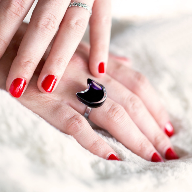 Pylones Bague En Verre Soufflé - Chat Nano Milk