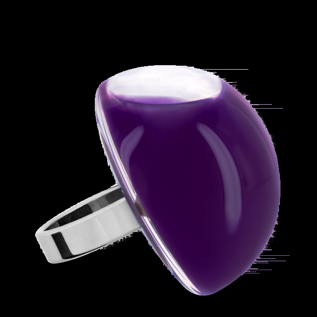 Pylones Bague En Verre Soufflé - Dome Giga Milk