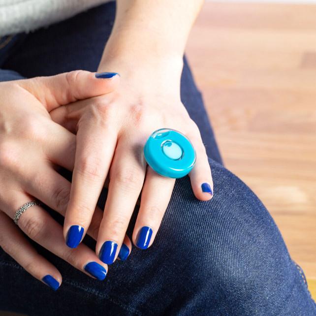 pylones Bague En Verre Soufflé - Duo Medium