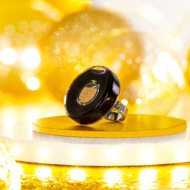 Pylones Bague En Verre Soufflé - Duo Medium