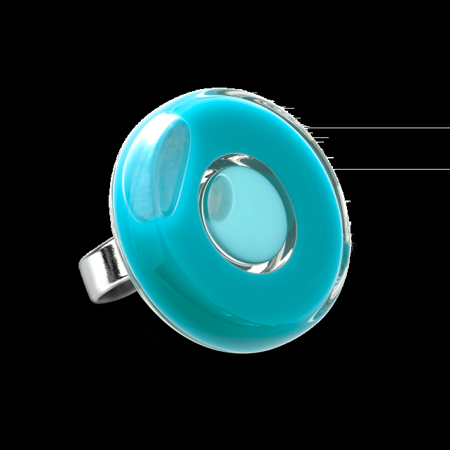 pylones Bague en verre soufflé - Duo Medium