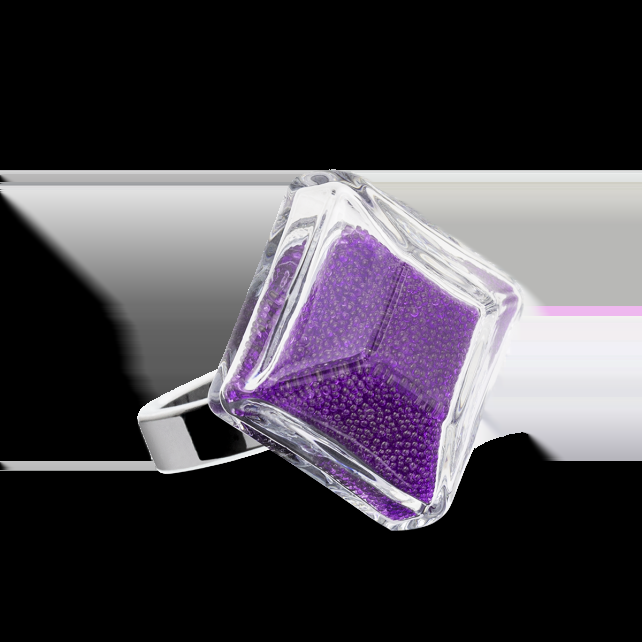 pylones Bague en verre soufflé - Gaia Medium Billes