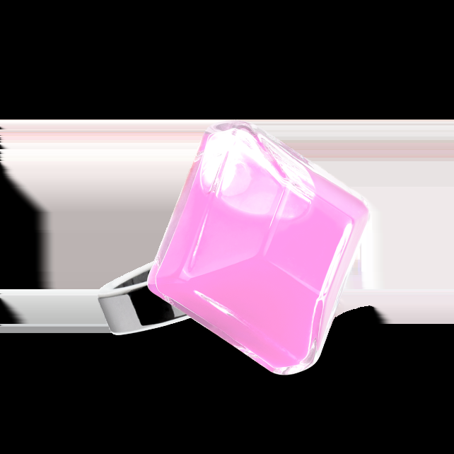 pylones Bague en verre soufflé - Gaia Medium Milk