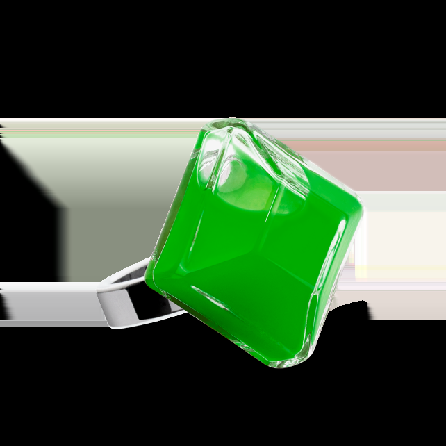 Pylones Bague En Verre Soufflé - Gaia Medium Milk