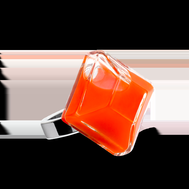 Pylones Bague En Verre Soufflé - Gaia Medium Milk