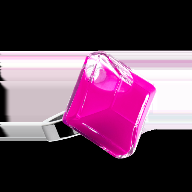 pylones Bague en verre soufflé - Gaia Medium Milk