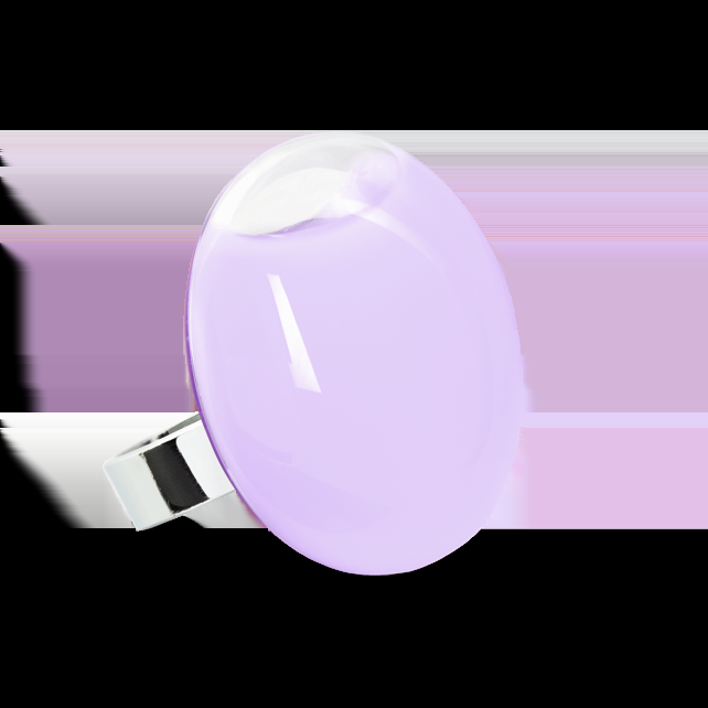 pylones Bague en verre soufflé - Galet Medium Pastel