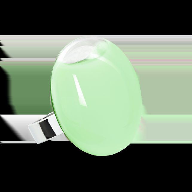 pylones Bague en verre soufflé - Galet Medium Pastel