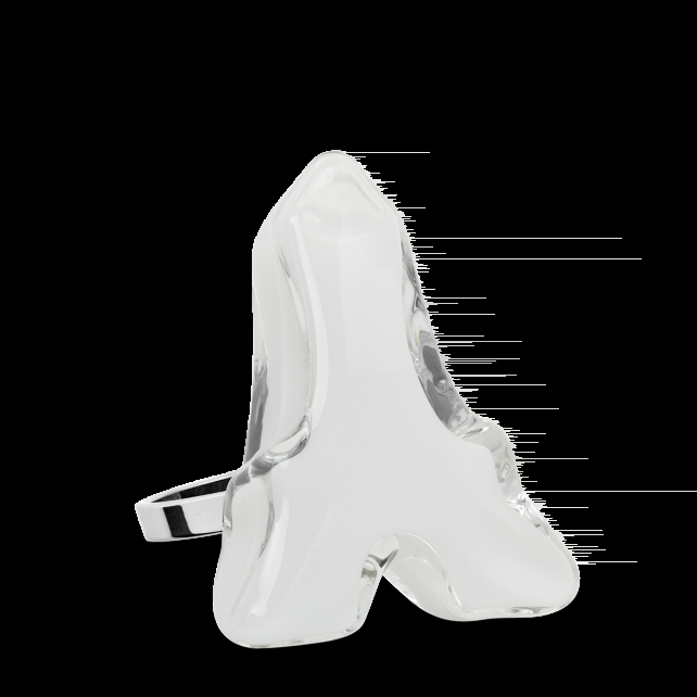 pylones Bague en verre soufflé - Tower Milk