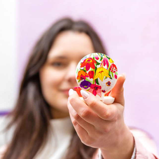 Pylones Brosse à Cheveux Avec Miroir - Lady Retro