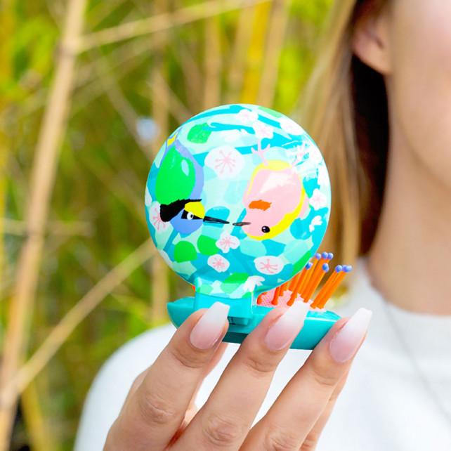 Pylones Brosse à Cheveux Avec Miroir - Lady Retro